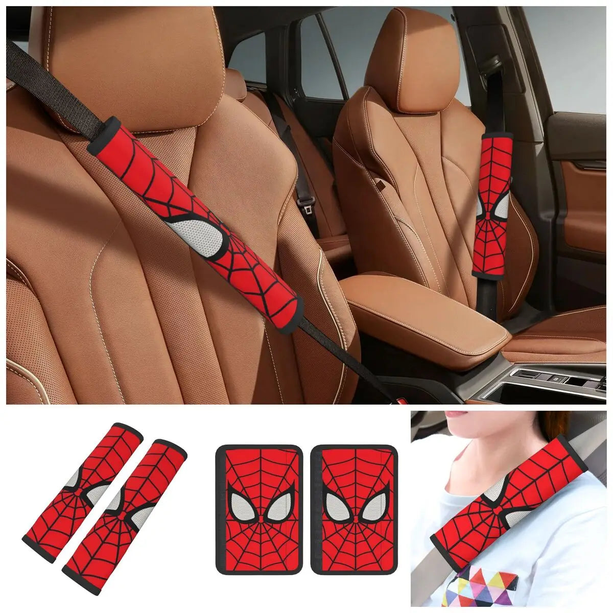 Housse de Ceinture Spiderman Logo Rouge et Noir